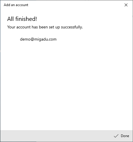 Outlook new account wizard